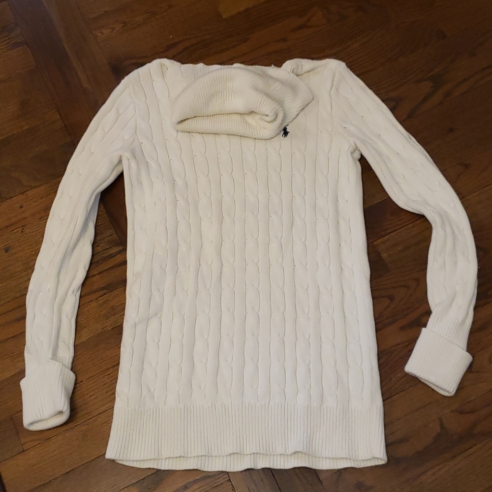 Ralph Lauren white sweater. Size small.